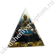 Декоративная пирамидка-оберег БУДДА, с камнями, оптом