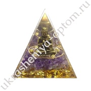 Сувенирная пирамида БУДДА, с камушками, для декора, оптом